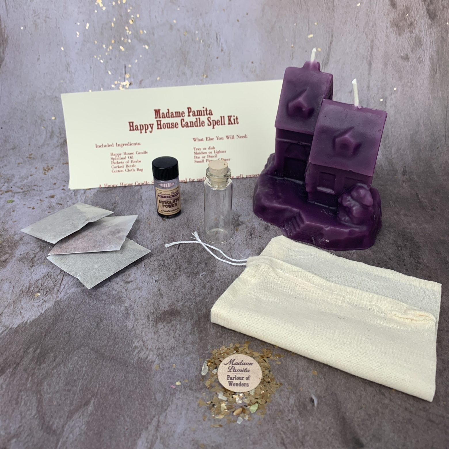 Happy House Candle Spell Kit - Home Protection, Harmony & Blessings | Candle Spell Kit | Wiccan Center