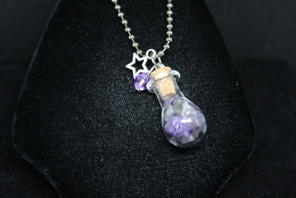 Amethyst Star Keychain Charm Zipper Pull Crystal Witch Witchy Jewelry Witchcraft Metaphysical