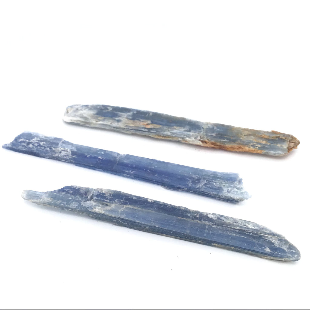 Blue Kyanite Crystal Flat Blade Specimen with Mica Inclusions ~3" Narrow | Crystals & Minerals > Specimens | Wiccan Center