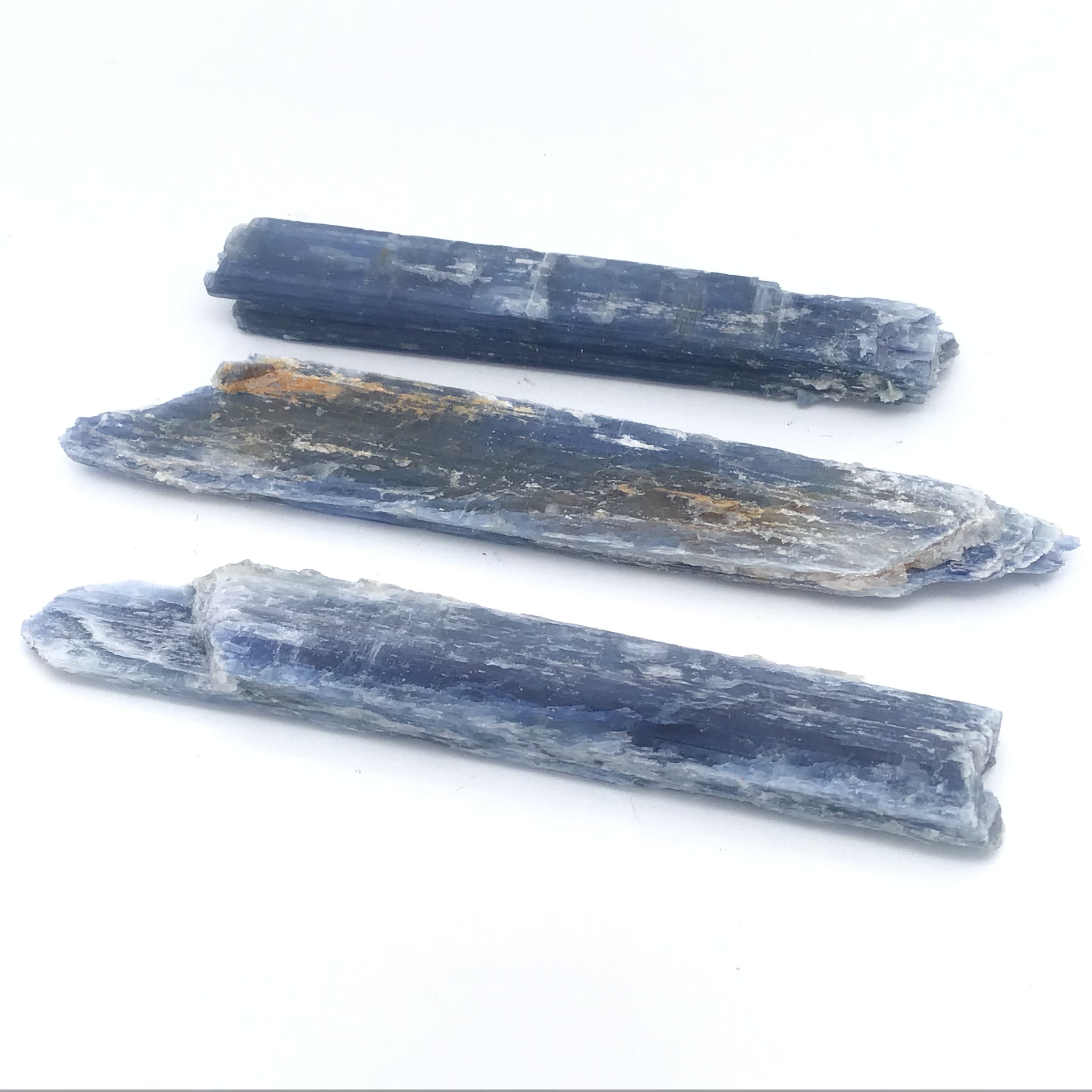Blue Kyanite Crystal Flat Blade Specimen with Mica Inclusions ~3" Thick | Crystals & Minerals > Specimens | Wiccan Center