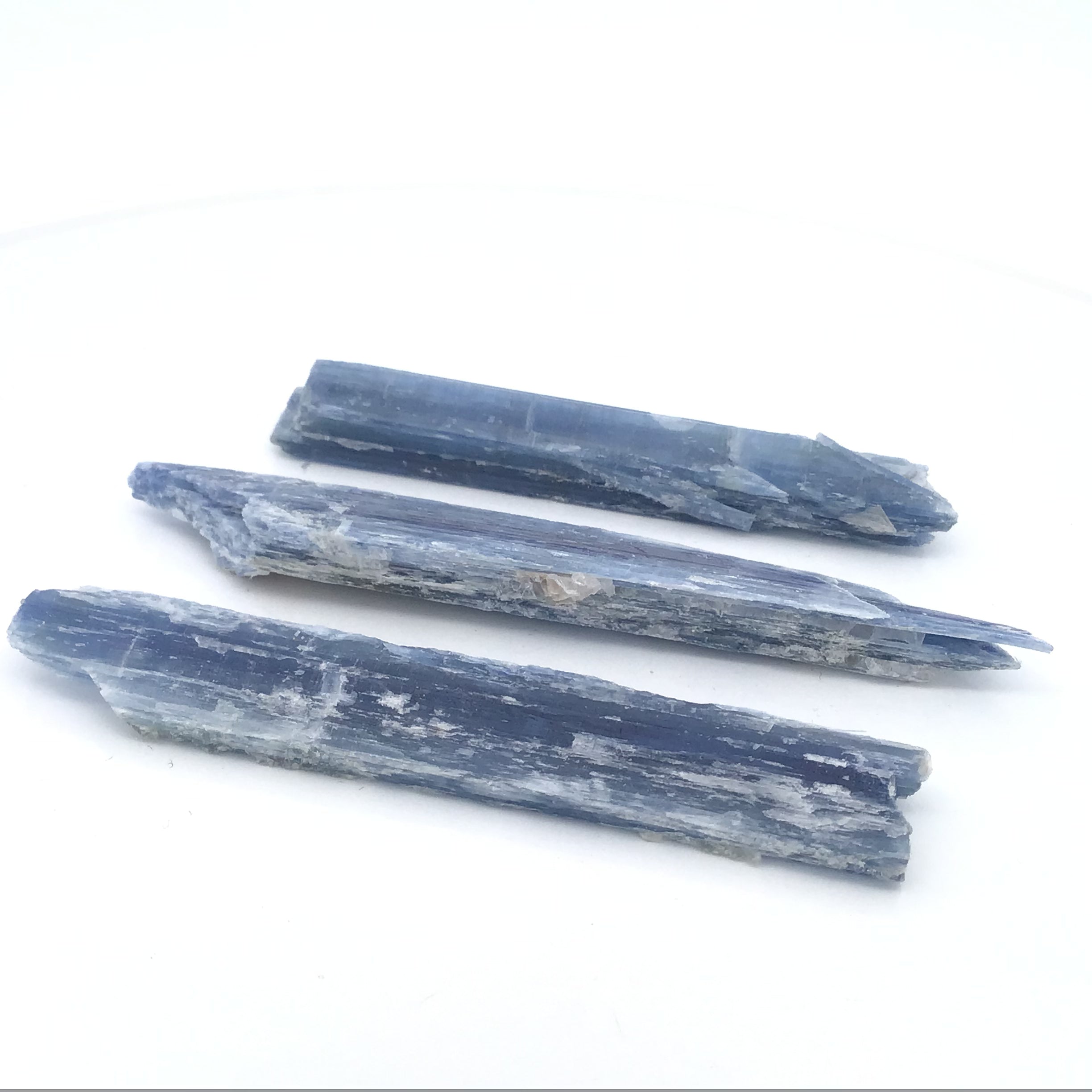 Blue Kyanite Crystal Flat Blade Specimen with Mica Inclusions ~3" Thick | Crystals & Minerals > Specimens | Wiccan Center