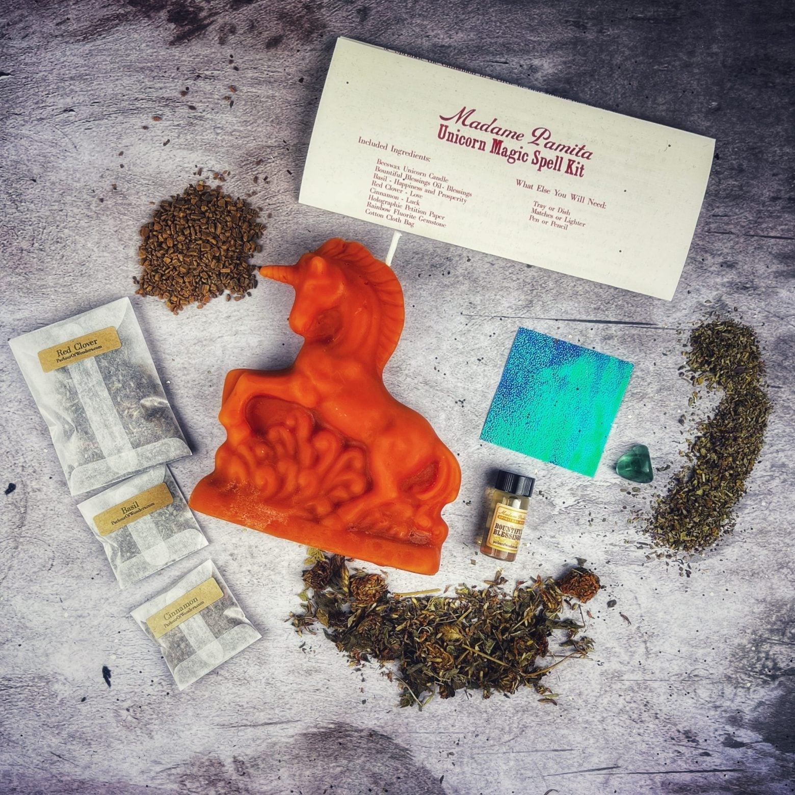 Unicorn Magic Candle Spell Kit - Manifestation & Wishes | Candle Spell Kit | Wiccan Center