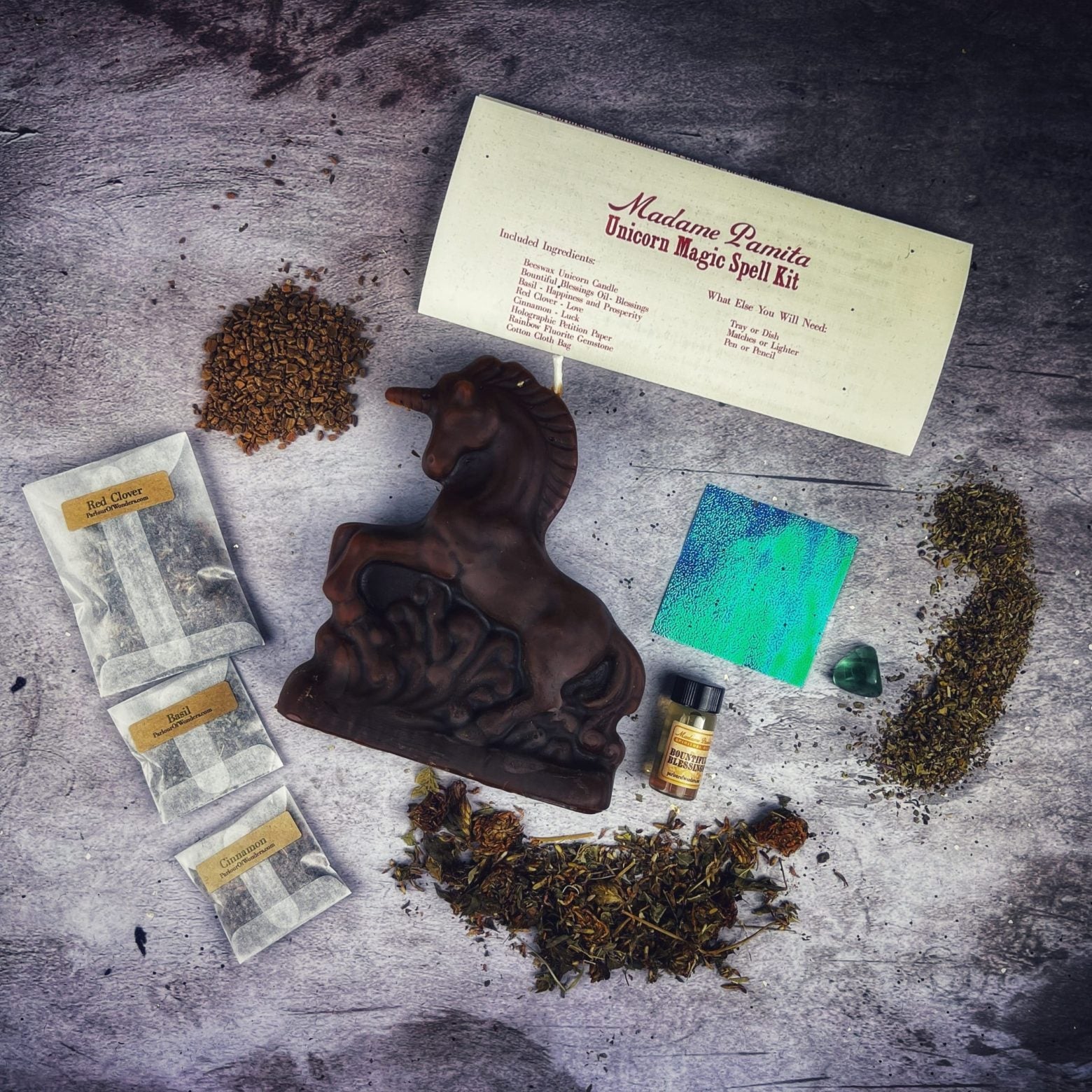 Unicorn Magic Candle Spell Kit - Manifestation & Wishes | Candle Spell Kit | Wiccan Center