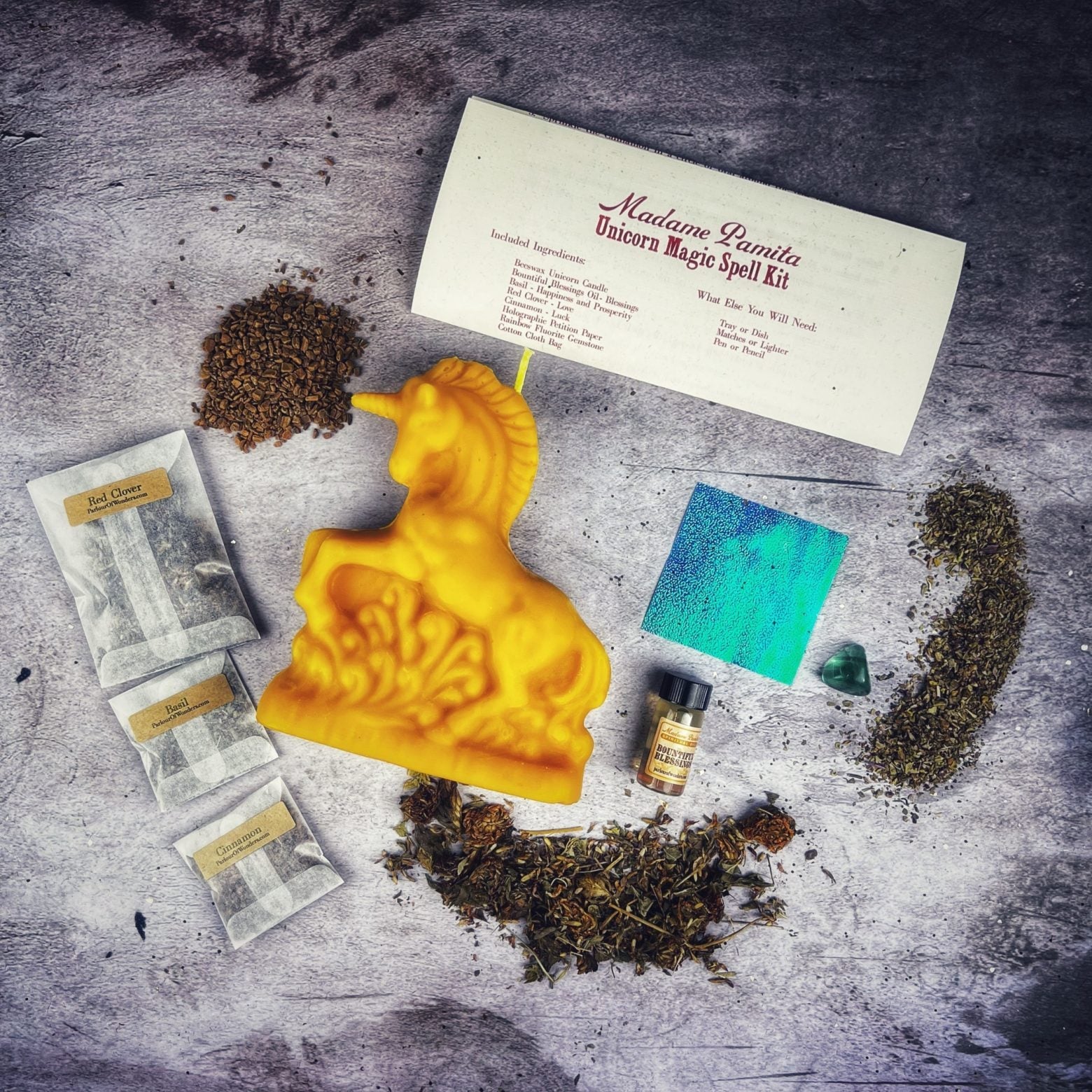 Unicorn Magic Candle Spell Kit - Manifestation & Wishes | Candle Spell Kit | Wiccan Center