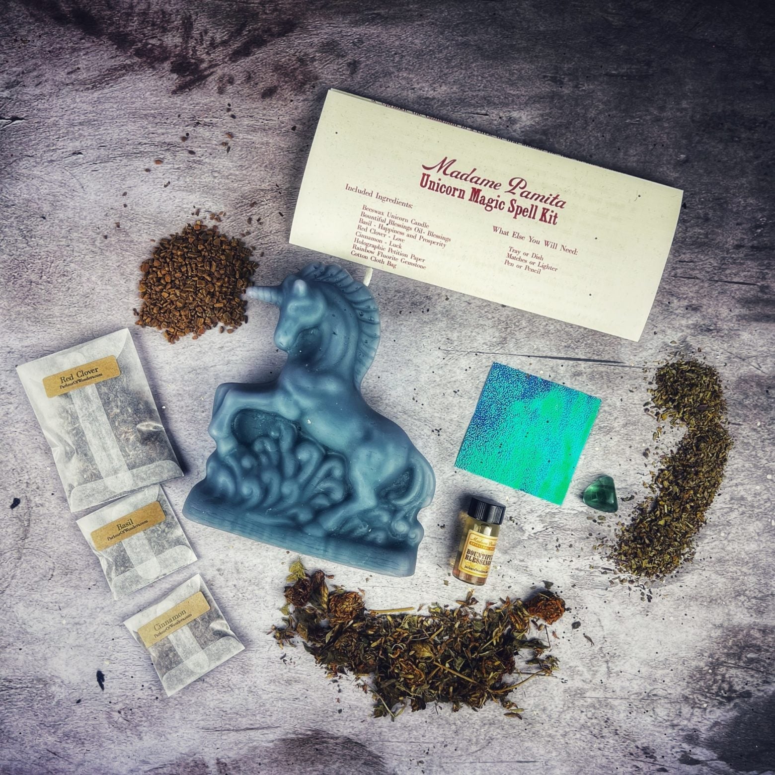 Unicorn Magic Candle Spell Kit - Manifestation & Wishes | Candle Spell Kit | Wiccan Center