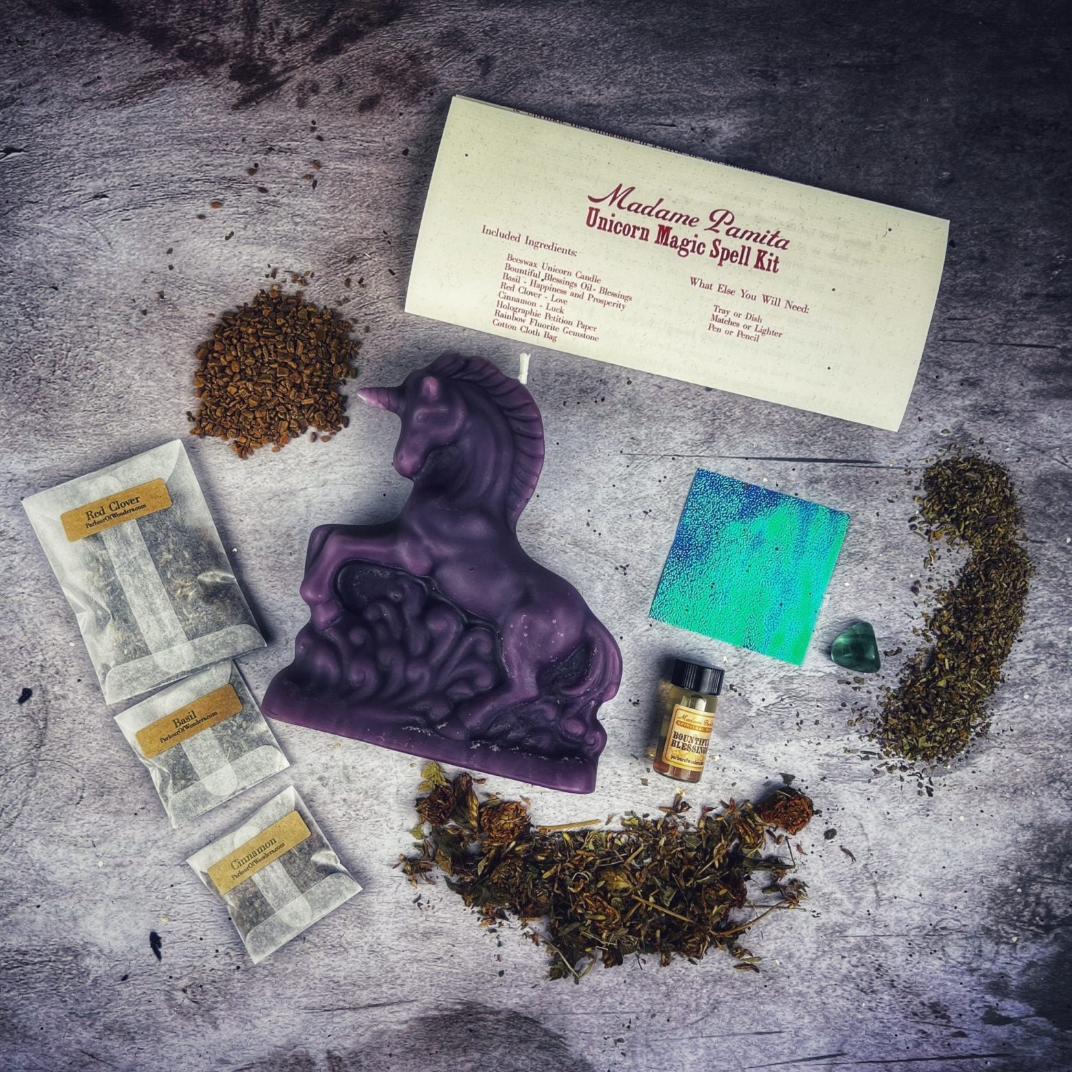 Unicorn Magic Candle Spell Kit - Manifestation & Wishes | Candle Spell Kit | Wiccan Center
