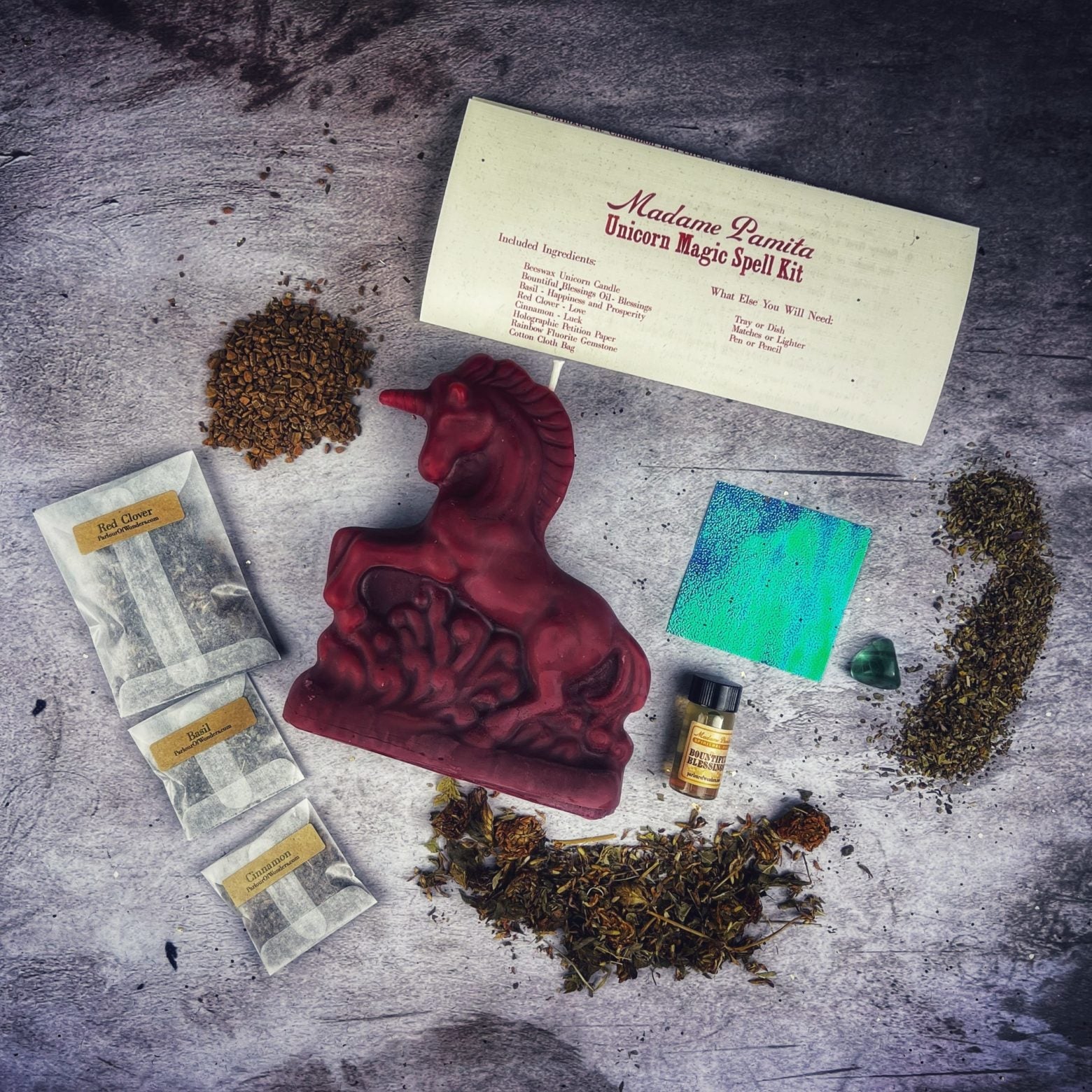 Unicorn Magic Candle Spell Kit - Manifestation & Wishes | Candle Spell Kit | Wiccan Center