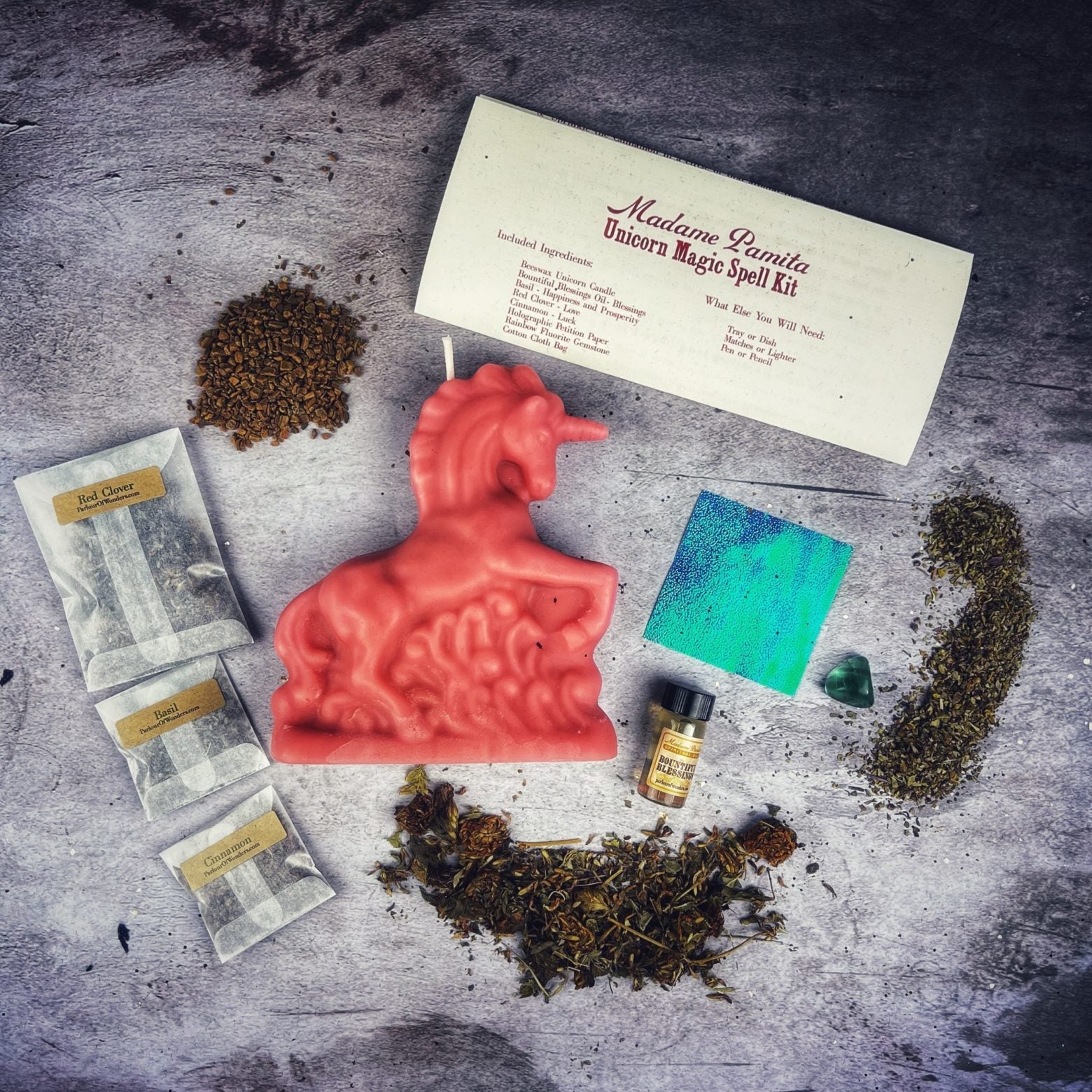 Unicorn Magic Candle Spell Kit - Manifestation & Wishes | Candle Spell Kit | Wiccan Center