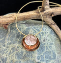 Coastal Glow Layered Shell Pendant Necklace – Gold or Silver Tone | Beach-Inspired Collarbone Necklace | | Wiccan Center