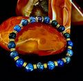 Reiki-Infused ANXIETY SUPPORT Bracelet – Sodalite & Amethyst with Gold Accents | | Wiccan Center