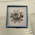 Sterling Silver Sun & Moon Moonstone Ring - Size 10 - Intuitive, Balance & Serenity | Rings | Wiccan Center