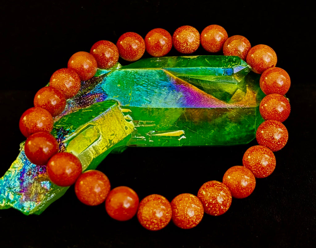 Goldstone Beaded Bracelet – Confidence, Ambition & Positive Energy | | Wiccan Center