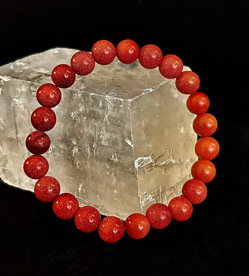 Goldstone Beaded Bracelet – Confidence, Ambition & Positive Energy | | Wiccan Center