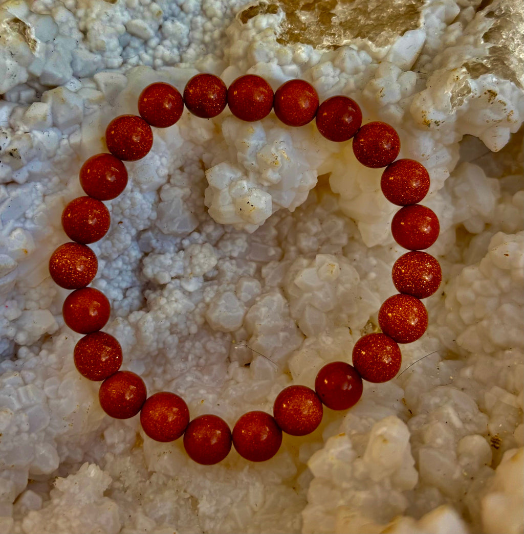 Goldstone Beaded Bracelet – Confidence, Ambition & Positive Energy | | Wiccan Center