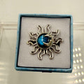 Sterling Silver Sun & Moon Labradorite Ring - Size 6 - Intuitive, Protective & Transformative | Rings | Wiccan Center