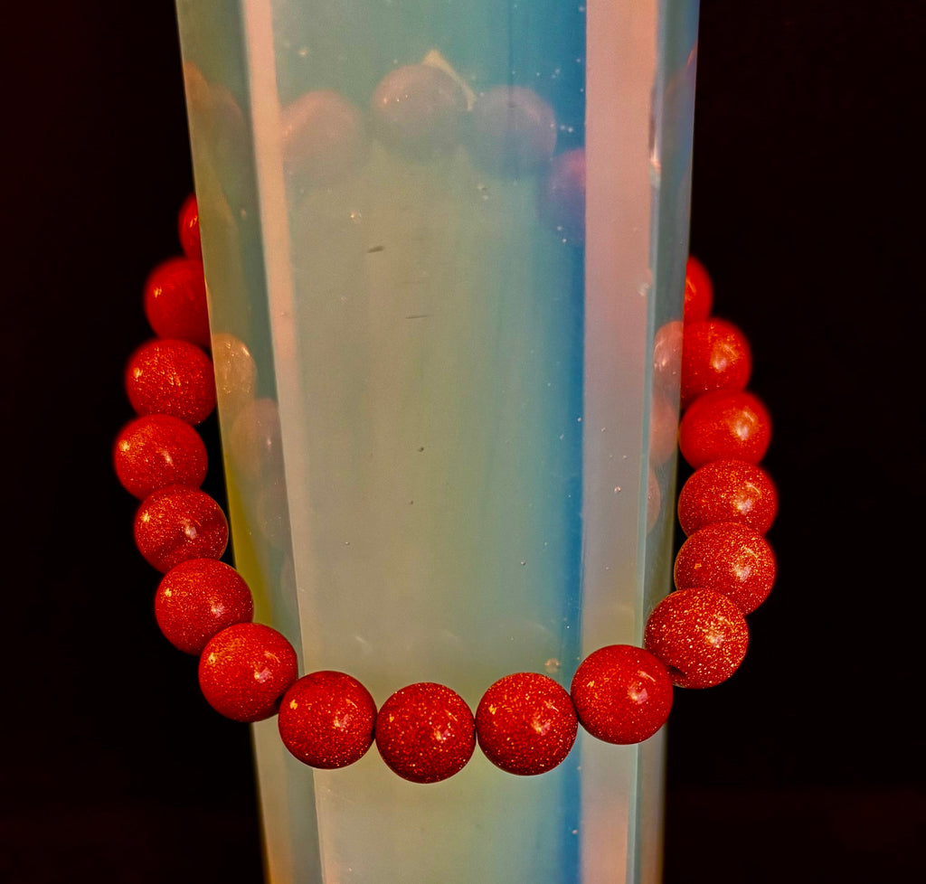 Goldstone Beaded Bracelet – Confidence, Ambition & Positive Energy | | Wiccan Center