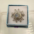 Sterling Silver Sun & Moon Moonstone Ring - Size 6 - Intuitive, Balance & Serenity | Rings | Wiccan Center