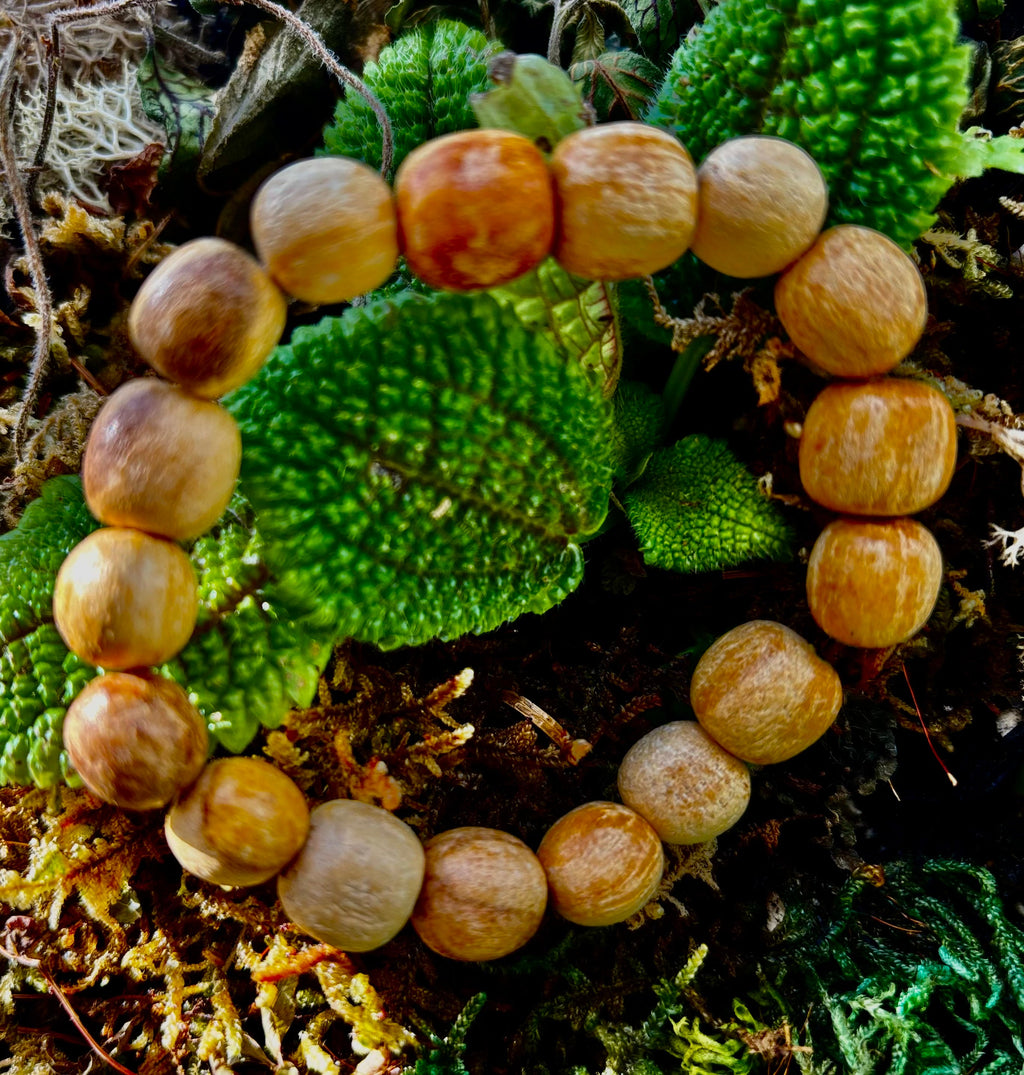 Palo Santo Beaded Bracelet – Cleansing Energy, Calm & Grounded Balance | | Wiccan Center