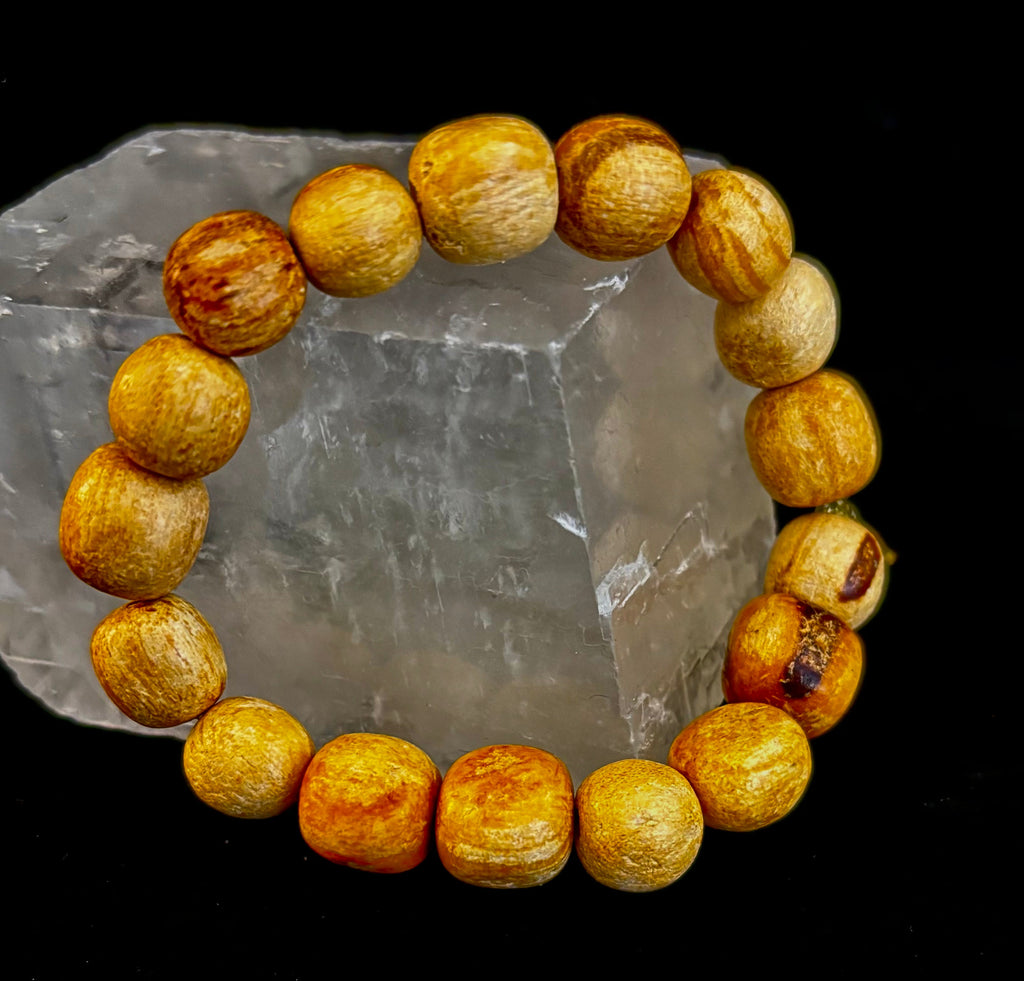 Palo Santo Beaded Bracelet – Cleansing Energy, Calm & Grounded Balance | | Wiccan Center