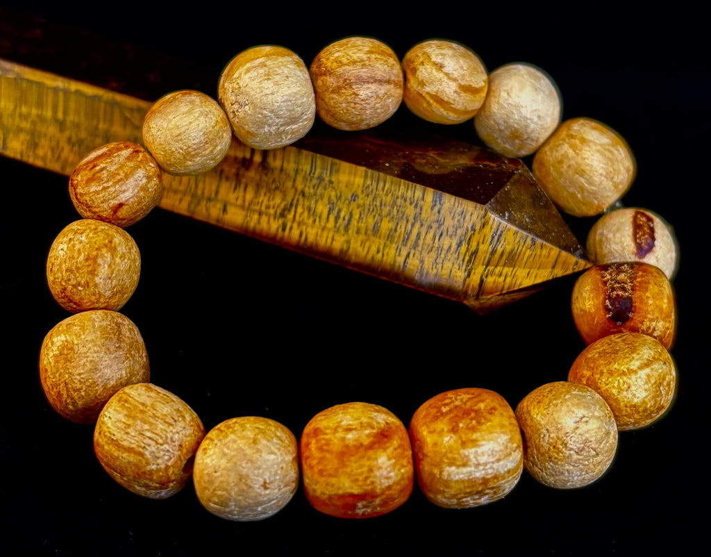 Palo Santo Beaded Bracelet – Cleansing Energy, Calm & Grounded Balance | | Wiccan Center