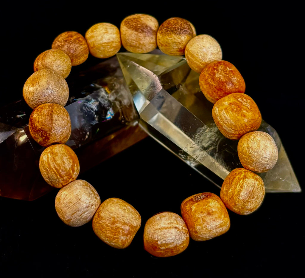 Palo Santo Beaded Bracelet – Cleansing Energy, Calm & Grounded Balance | | Wiccan Center