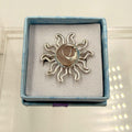 Sterling Silver Sun & Moon Rose Quartz Ring - Size 7 - Loving, Healing & Gentle | Rings | Wiccan Center