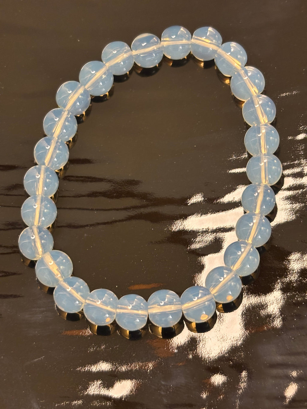 Opalite Healing Bracelet – Spiritual Energy & Inner Peace (8mm or 10mm Beads, Two Wrist Size Options) | | Wiccan Center