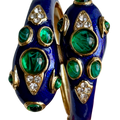Cobalt Blue Double Headed Snake Bracelet