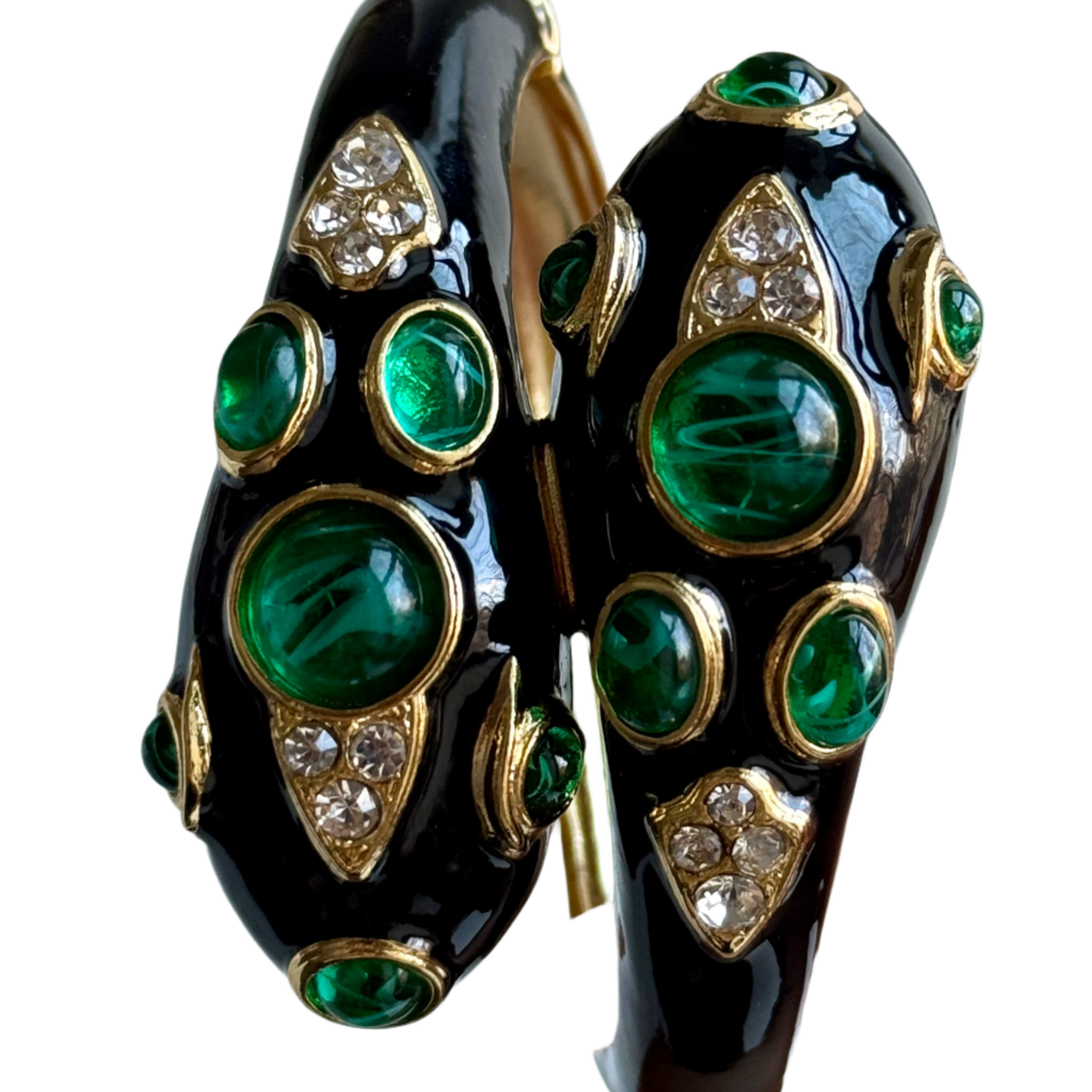 Black Double Headed Snake Bracelet