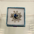 Sterling Silver Sun & Moon Labradorite Ring - Size 8 - Intuitive, Protective & Transformative | Rings | Wiccan Center