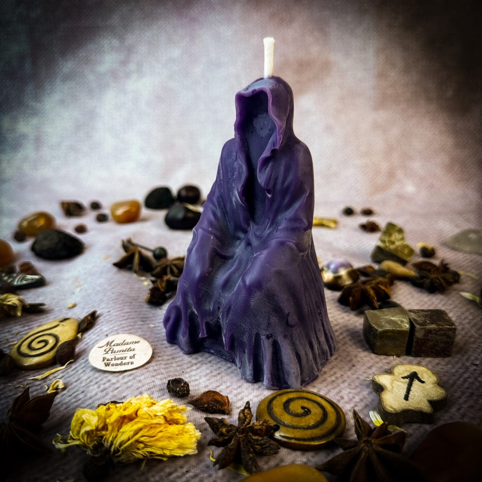 Beeswax Seer Spirit Spell Candle - Psychic Ability & Spirit Realm Connection | Beeswax Candle | Wiccan Center