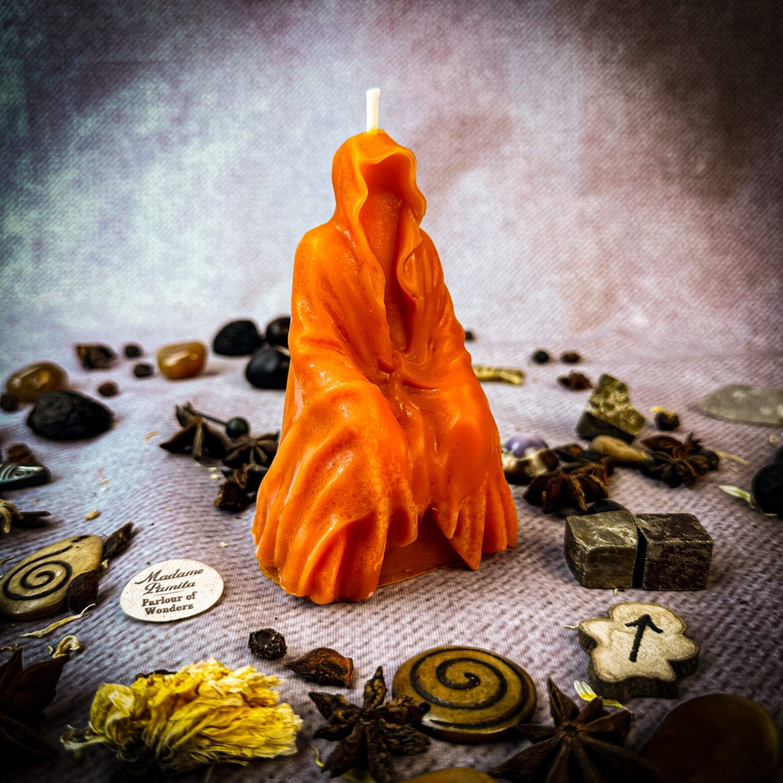 Beeswax Seer Spirit Spell Candle - Psychic Ability & Spirit Realm Connection | Beeswax Candle | Wiccan Center