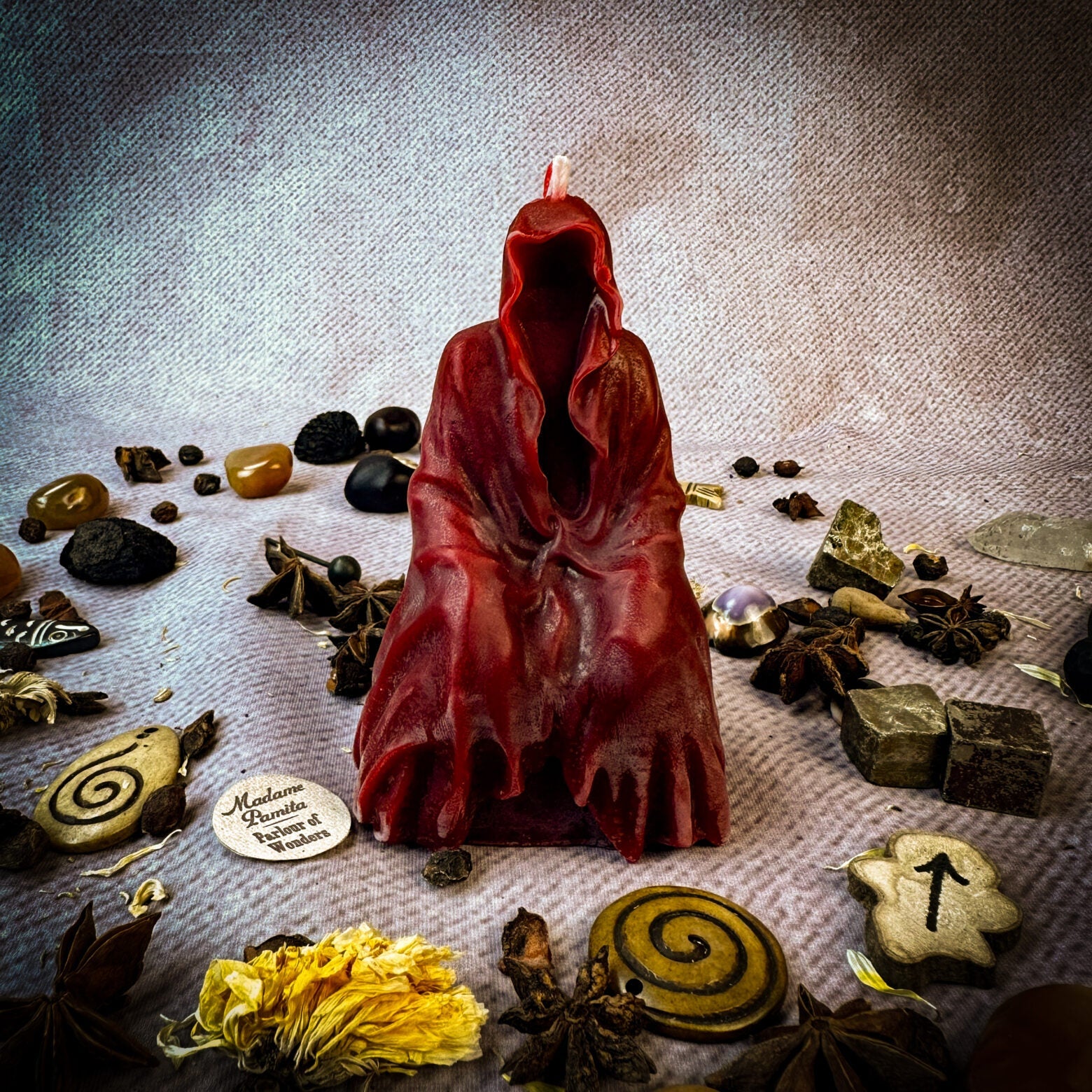 Beeswax Seer Spirit Spell Candle - Psychic Ability & Spirit Realm Connection | Beeswax Candle | Wiccan Center