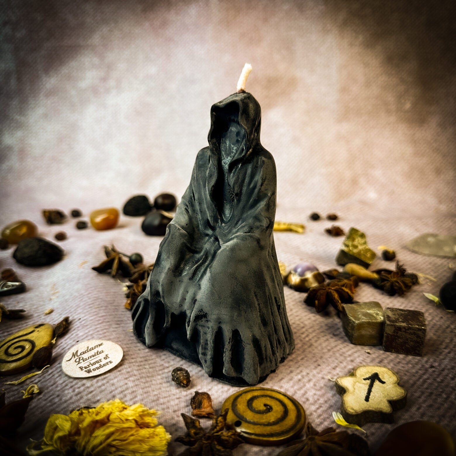 Beeswax Seer Spirit Spell Candle - Psychic Ability & Spirit Realm Connection | Beeswax Candle | Wiccan Center