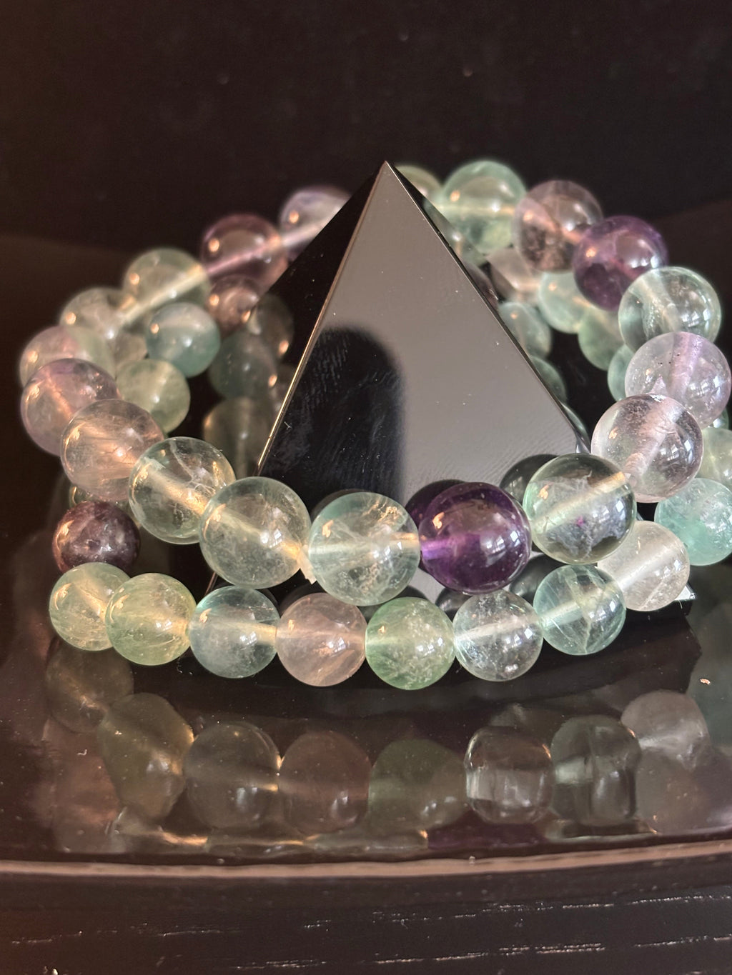 Natural Fluorite Spiritual Healing Bracelet – 6mm, 8mm or 10mm Gemstone Beads | | Wiccan Center