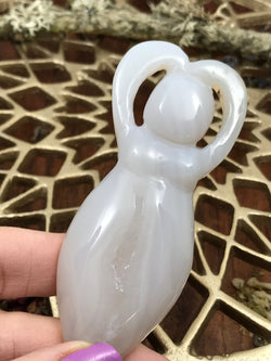 Agate Moon Goddess for Blessings 4" | Crystals | Wiccan Center