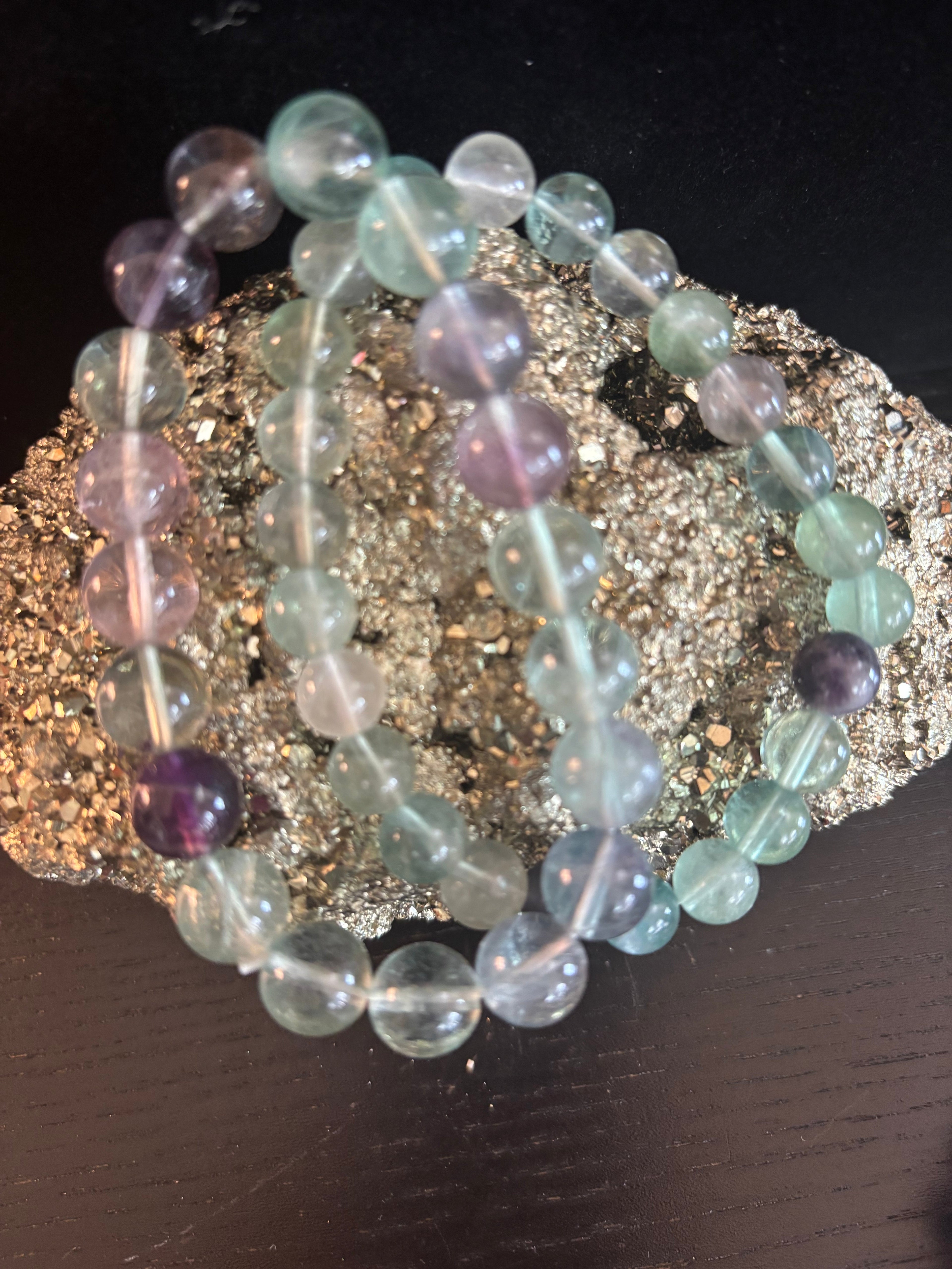 Natural Fluorite Spiritual Healing Bracelet – 6mm, 8mm or 10mm Gemstone Beads | | Wiccan Center