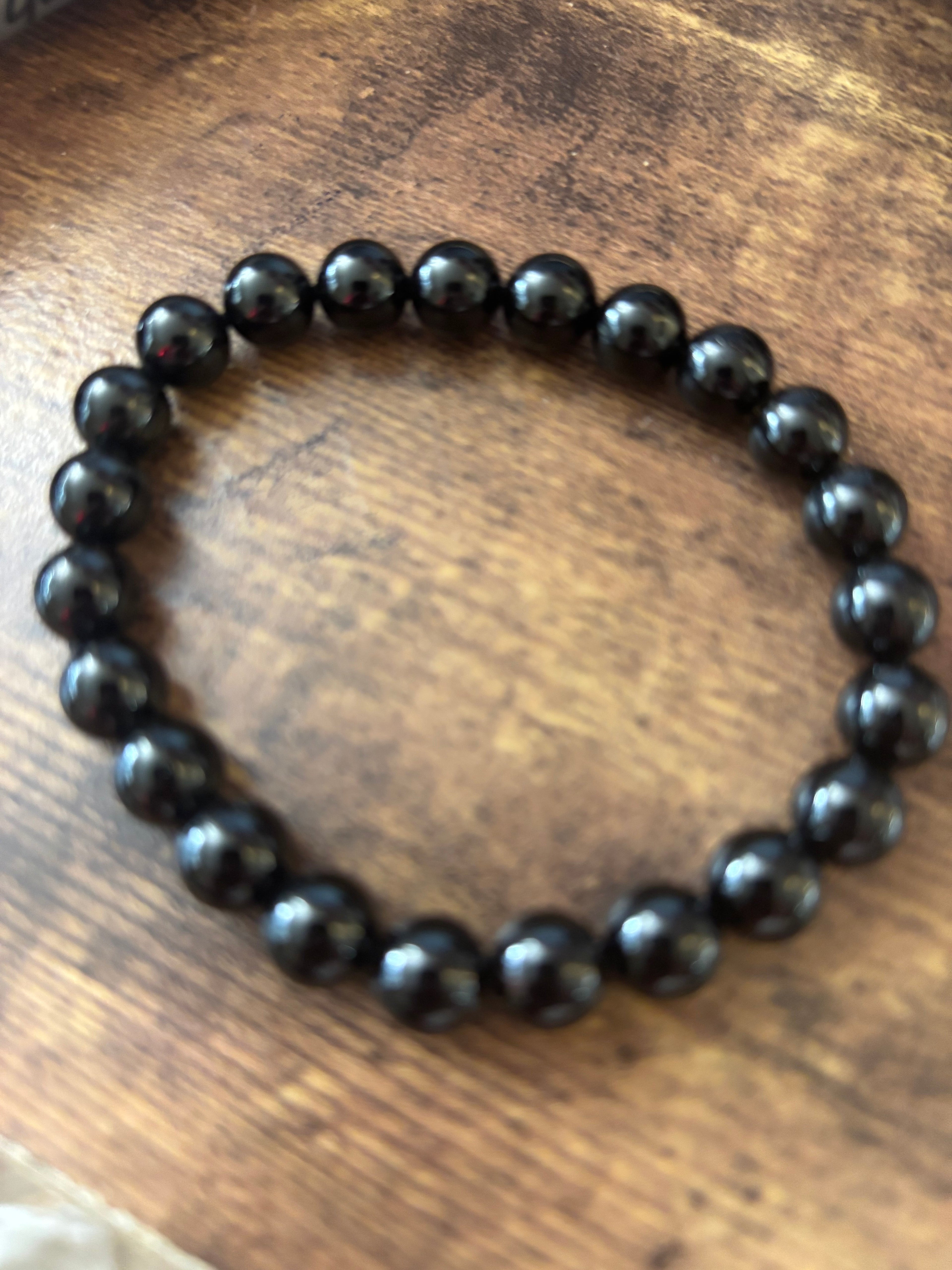 Jet Bracelet – Energy Cleanser, Emotional Healer & Lightweight Protection (Medium Wrists) | | Wiccan Center