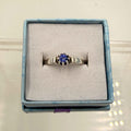Sterling Silver Crown Set Round Tanzanite Ring - Size 6 - Spiritual, Intuitive & Elevated | Rings | Wiccan Center