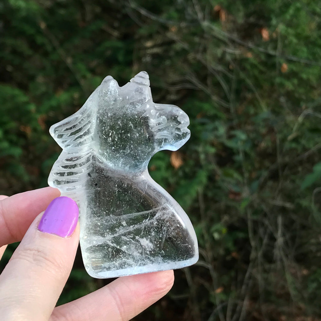 You Pick! Clear Quartz Crystal Unicorns, Assorted
