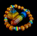 Coconut Palm Tree Wood with Pride Bead - 8"-8.5" - Large and XL Wrists | | Wiccan Center
