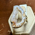 Agate Geode Slice Ring – Sterling Silver – Size 9 | Rings | Wiccan Center