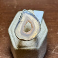 Lavender Agate Geode Slice Ring – Sterling Silver – Size 8 | Rings | Wiccan Center