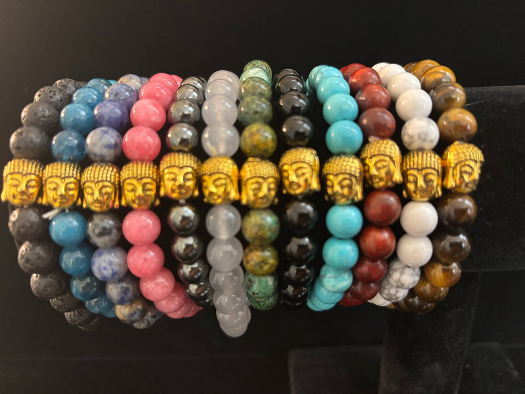 Handmade Gemstone Buddha Bracelets | | Wiccan Center