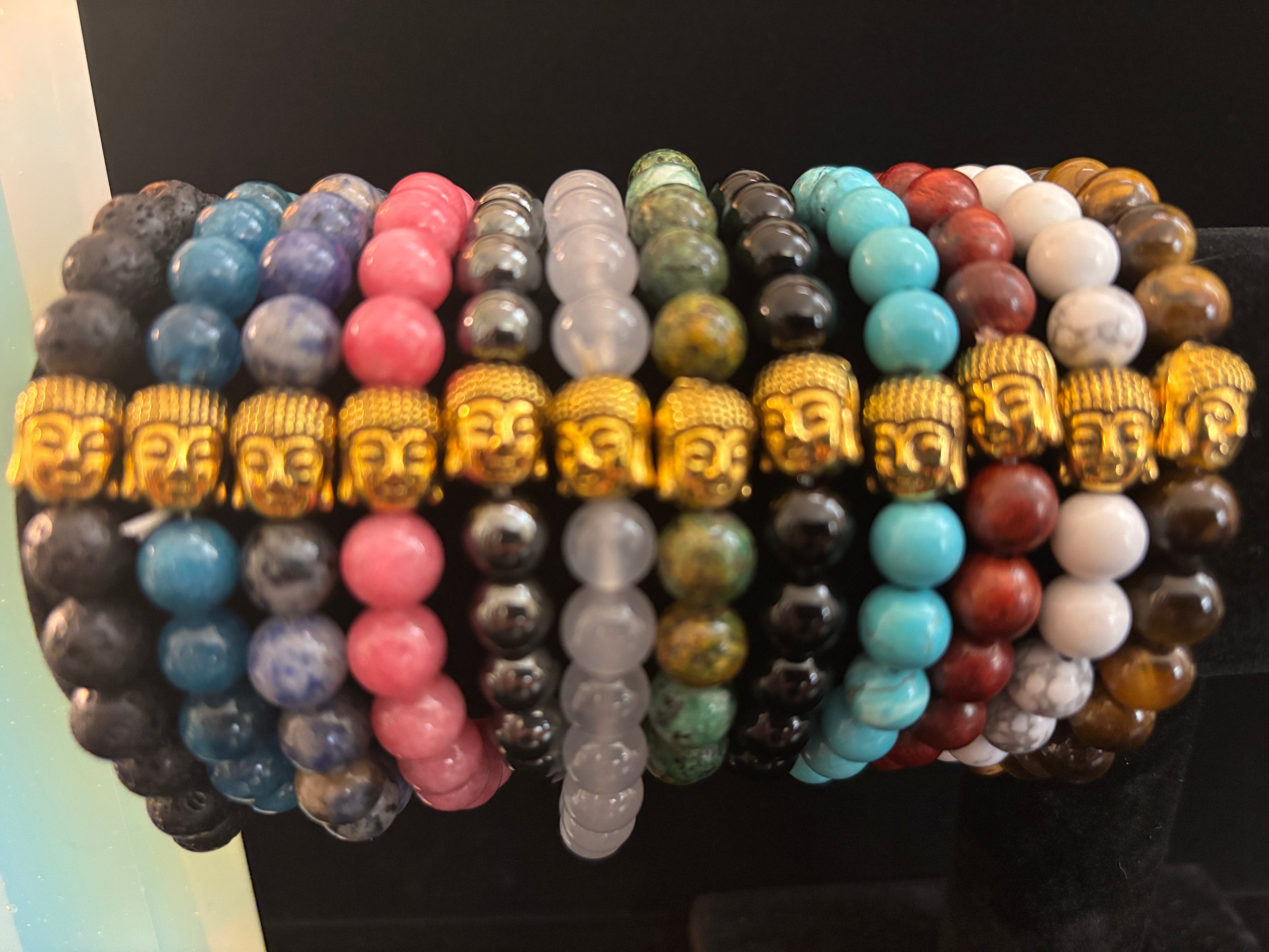 Handmade Gemstone Buddha Bracelets | | Wiccan Center