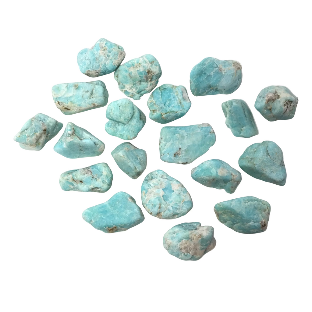 Matte Finish Tumbled Amazonite with Mica Inclusions | Crystals & Minerals > Specimens | Wiccan Center