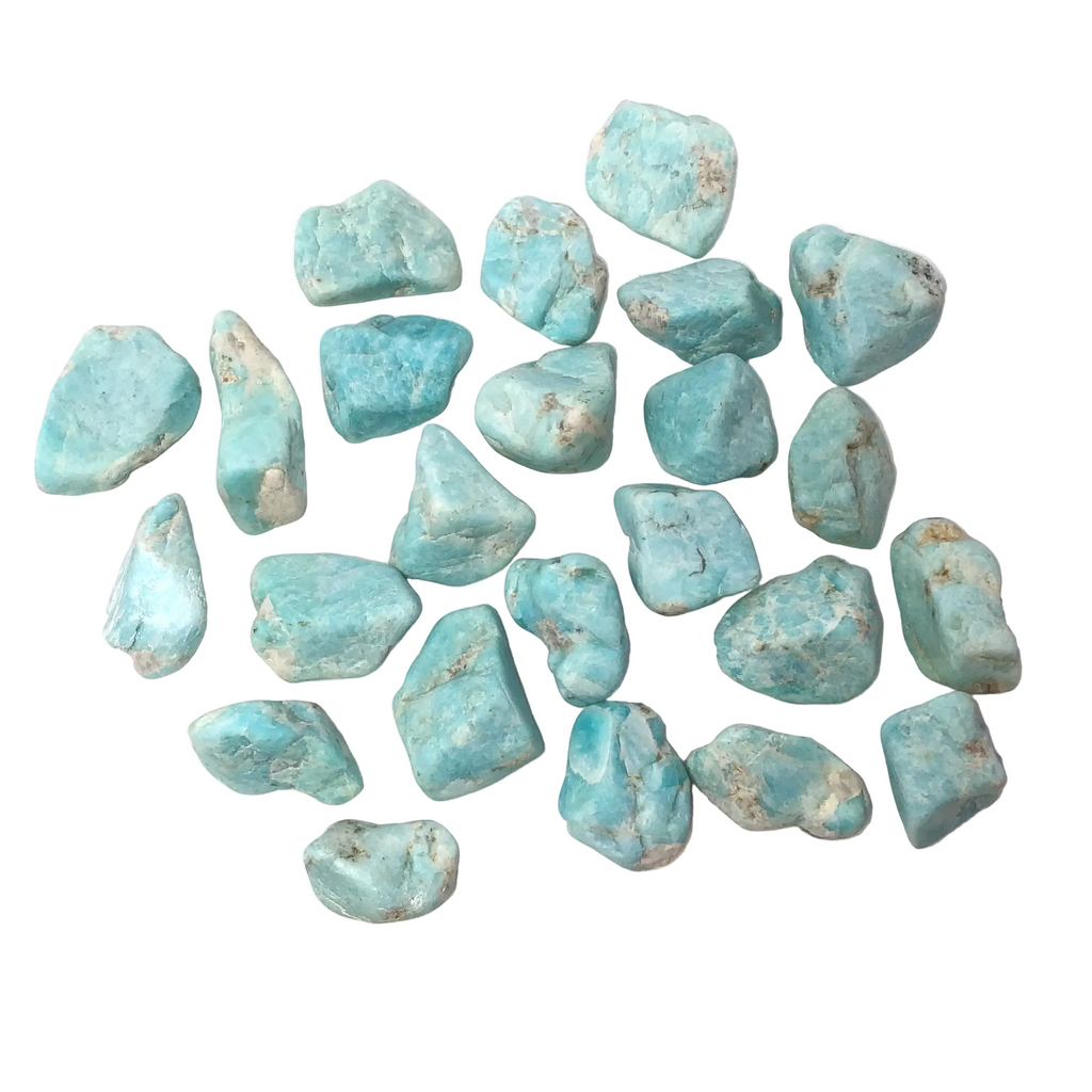 Matte Finish Tumbled Amazonite with Mica Inclusions | Crystals & Minerals > Specimens | Wiccan Center
