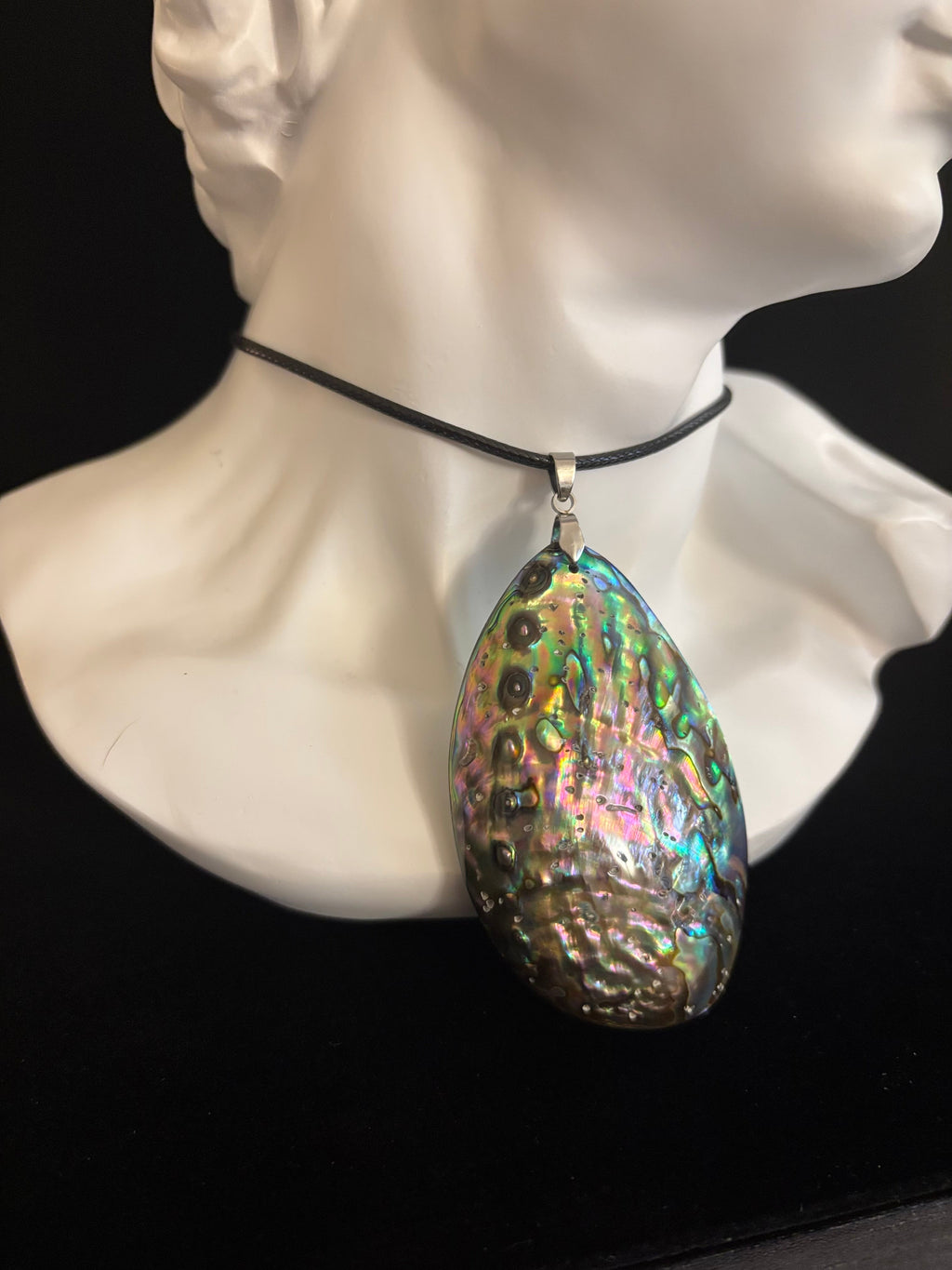 Natural Abalone Shell Copper Edged Pendant Necklace | | Wiccan Center