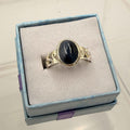 Sterling Silver Openwork Banded Pietersite Ring - Size 7 - Grounding, Transformative & Insightful | Rings | Wiccan Center