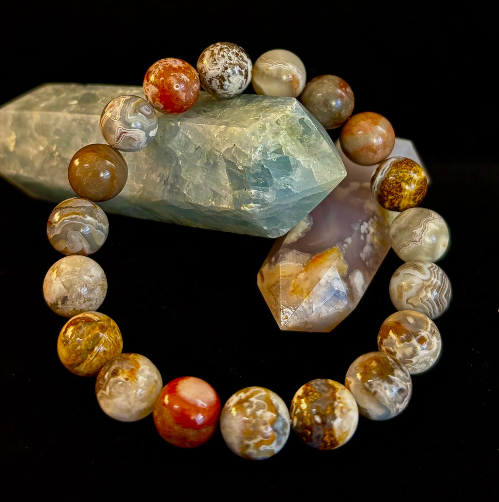 Pure Mexican Agate (6.5"-7.25" Small to Medium Wrists) | | Wiccan Center